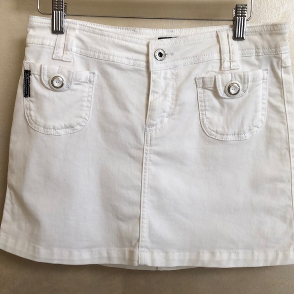 Vintage White D&G Jean Skirt